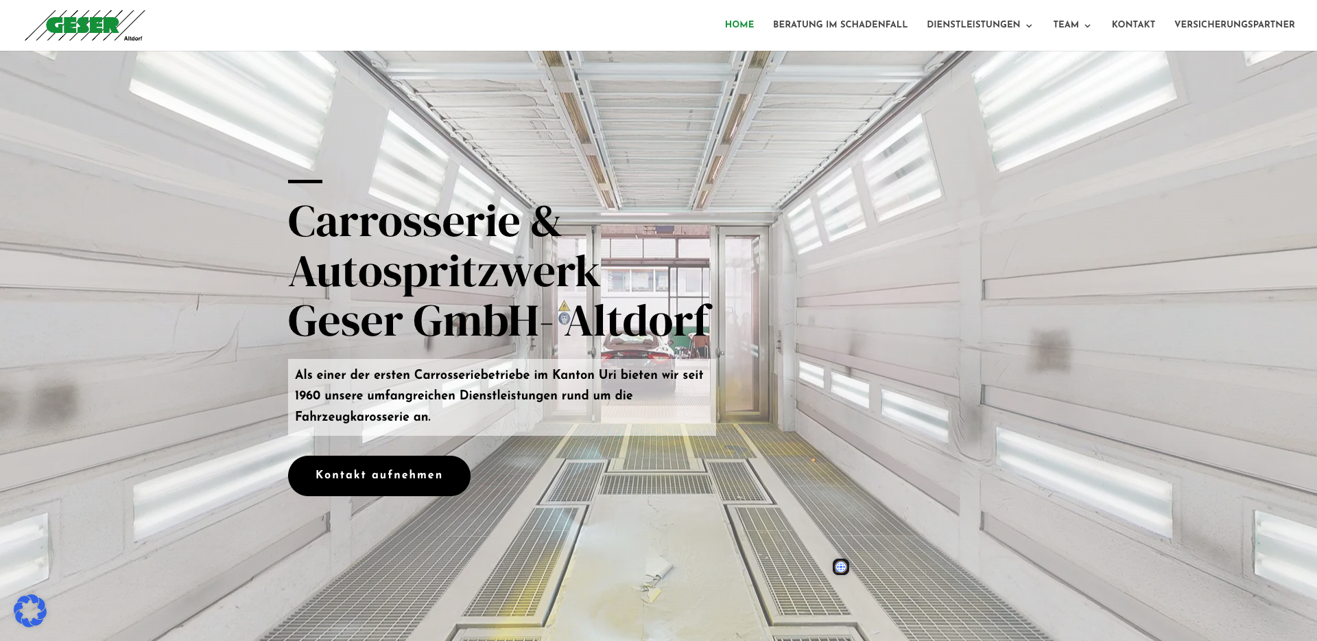 Carrosserie-Autospritzwerk-Geser-Webseite-Referenz