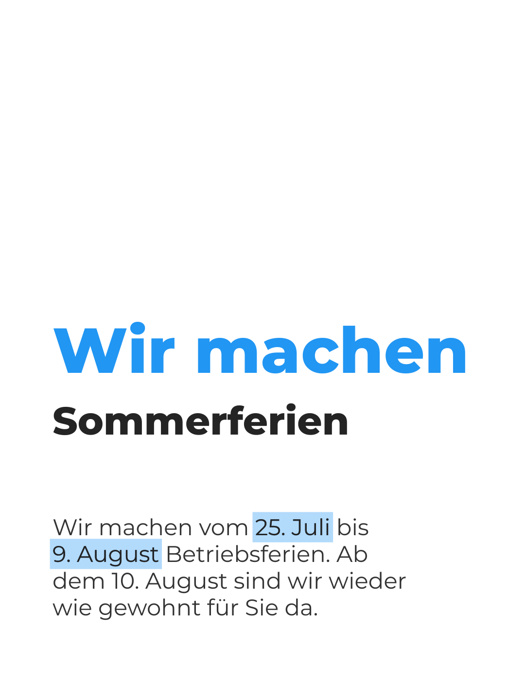 Sommerferien 2026